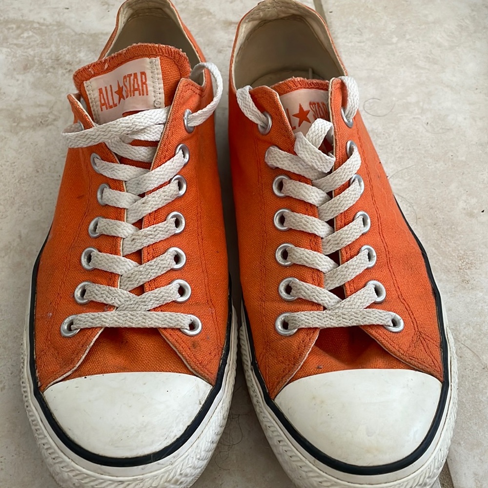 Orange Converse All-Star Sneakers